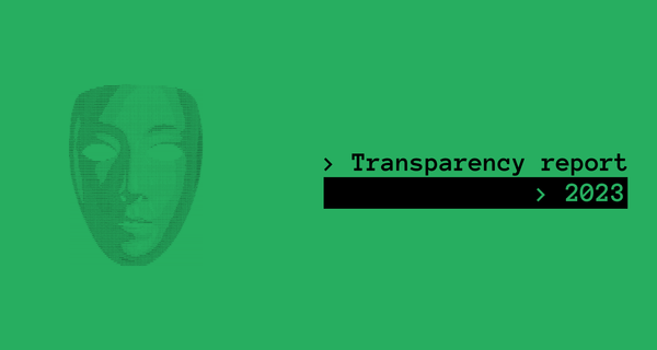 Transparency report for 2023